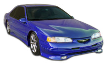 Load image into Gallery viewer, 1996-1997 Ford Thunderbird Mercury Cougar Duraflex Racer Body Kit - 4 Piece - Includes Racer Front Lip Under Spoiler Air Dam (104375) Racer Rear Lip Under Spoiler Air Dam (104377) Racer Side Skirts Rocker Panels (104376)