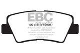EBC 09-11 Hyundai Azera 3.3 Greenstuff Rear Brake Pads