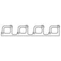 Cometic Ford Yates V8 .064in ArmorCore Exhaust Manifold Gasket Set - 1.890in X 1.725in Ports - SVO