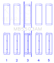 Load image into Gallery viewer, King Engine Bearings Ford V8 351ci 5.8L 16v Crankshaft Main Bearing Set (Set of 5)