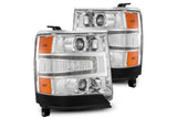 Arex Luxx LED Headlights: Chevrolet Silverado 1500 (16-18) - Chrome (Set)