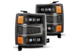 Arex Nova LED Headlights: Chevrolet Silverado 1500 (14-15) - Alpha-Black (Set)