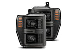 Arex (PRO-Series) Halogen Headlights: Ford Super Duty (08-10) - Alpha-Black (Set)