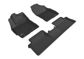 3D MAXpider 2017-2018 Toyota Corolla Im Kagu 1st & 2nd Row Floormats - Black