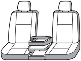 Covercraft 07-12 GMC Sierra Polycotton SeatSaver Custom Front Row Seat Covers - Misty Grey