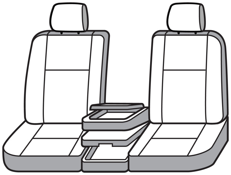 Covercraft 07-12 GMC Sierra Polycotton SeatSaver Custom Front Row Seat Covers - Tan