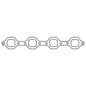 Cometic Ford 351 Windsor .060in HTS Exhaust Header Gasket Set - With Dart Heads