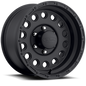 Raceline 887B Rock Crusher 17x9in / 8x170 BP / 0mm Offset / 130.81mm Bore - Satin Black Wheel