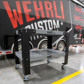 Wehrli Modular Steel Work Bench Top/Shelf Kit - 32in x 48in x .120in Thick (Stainless Steel & Grey)