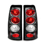Raxiom 99-02 Chevrolet Silverado 1500 Fleetside Axial Series Tail Lights- Black - Red/Clear Lens