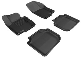 3D MAXpider 2012-2019 Volkswagen Passat Kagu 1st & 2nd Row Floormats - Black