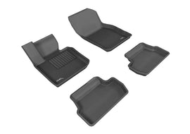 3D MAXpider 2014-2019 Mini Hardtop 2-Door Kagu 1st & 2nd Row Floormats - Black