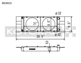 Koyo Honda Universal Pocket Radiator