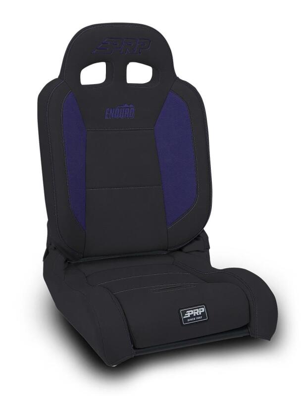 PRP EnduroDaily Reclining Suspension Seat - Black/Purple Vinyl - Passenger