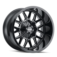 Load image into Gallery viewer, Mayhem 8107 Cogent 18x9 / 8x165.1 BP / 0mm Offset / 130.8mm Hub Gloss Black Milled Wheel