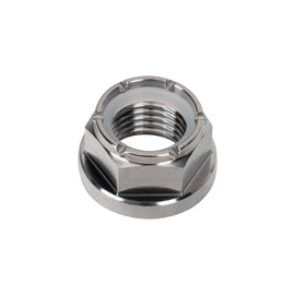 Wilwood nut 3/8-24 nylon self lock hex flange titanium GR5