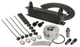 10 Row Series 10000 Stack Plate GM V8 Engine Oil Cooler Kit, Sandwich Adapter