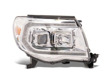 Load image into Gallery viewer, Raxiom 05-11 Toyota Tacoma Axial Series Switchback Proj Headlights- Chrome- Clear Lens