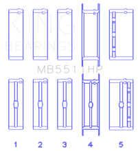 Load image into Gallery viewer, King Engine Bearings GM 326/350/389/400 w/ 3in Main (Size STD) Main Bearing Set
