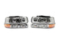 Raxiom 99-02 Chevrolet Silverado 1500 OE Style Headlights/Bumper Lights- Chrome - Clear Lens