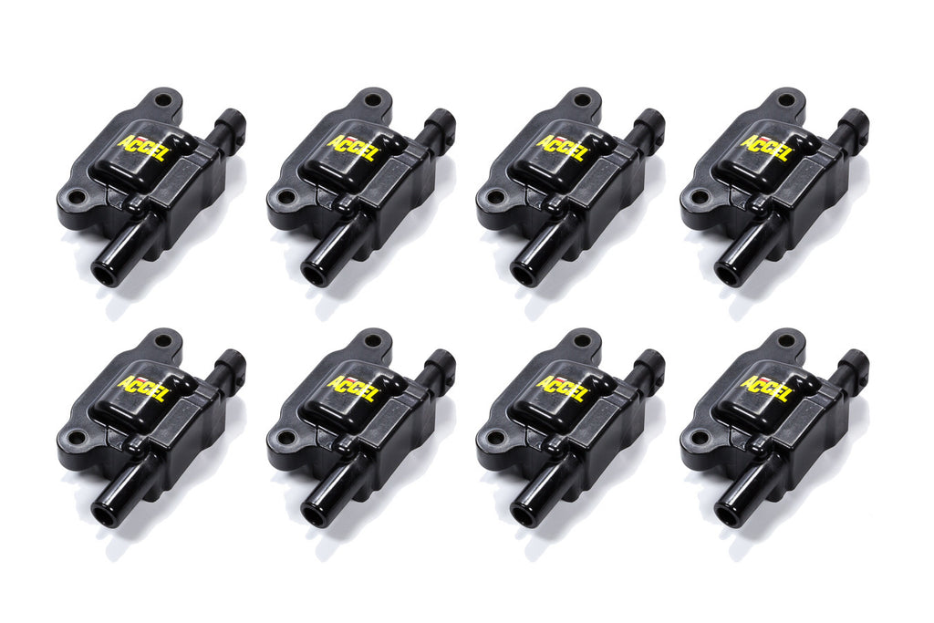 ACCEL Ignition Coil - SuperCoil -GM LS2, LS3 and LS7 - Black - 8-Pack