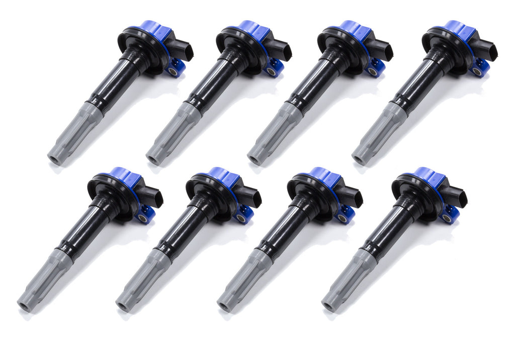 Ignition Coils Super Coil Series 2011-2016 Ford 5.0L Coyote, Blue, 8-Pack