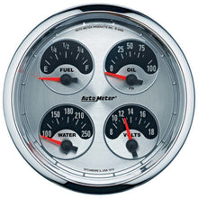 Load image into Gallery viewer, GAUGE, QUAD, 5&quot;, 240OE-33OF, ELEC, AMERICAN MUSCLE