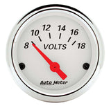 Traditional incandescent lighting illuminates around the perimeter of the dial
