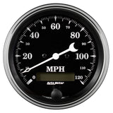 Traditional incandescent lighting illuminates around the perimeter of the dial