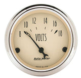 Traditional incandescent lighting illuminates around the perimeter of the dial