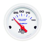 GAUGE, OIL PRESSURE, 2 1/16