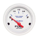 GAUGE, FUEL LEVEL, 2 1/16