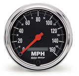 Traditional incandescent lighting illuminates around the perimeter of the dial