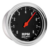 Traditional incandescent lighting illuminates around the perimeter of the dial