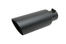 Load image into Gallery viewer, Black Ceramic Double Walled Angle Exhaust Tip