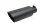 Black Ceramic Double Walled Angle Exhaust Tip