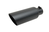 Black Ceramic Double Walled Angle Exhaust Tip