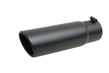 Load image into Gallery viewer, Black Ceramic Rolled Edge Angle Exhaust Tip