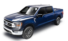 Load image into Gallery viewer, HKY_ventvisor_lowProfile_smoke_2021FordF-150_darkBlue_3Qtr_2854044.jpg