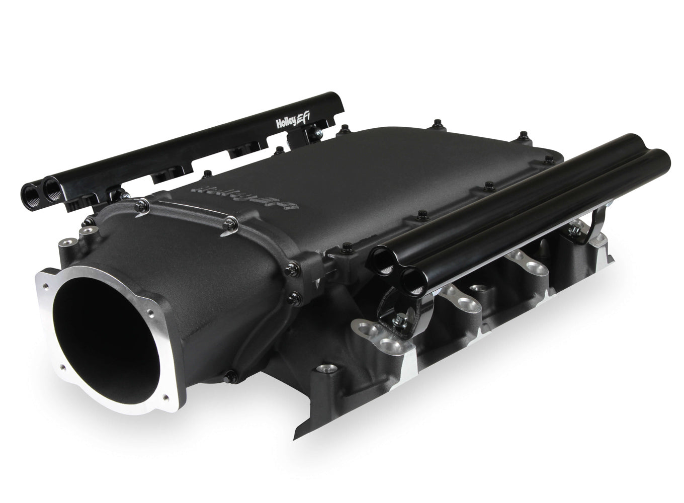 Holley Ultra Lo-Ram Manifold Kit Dual Injector - Black - GM LS3/L92