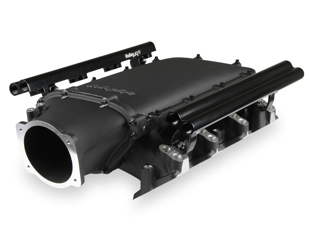 Holley Ultra Lo-Ram Manifold Kit Dual Injector - Black - GM LS3/L92