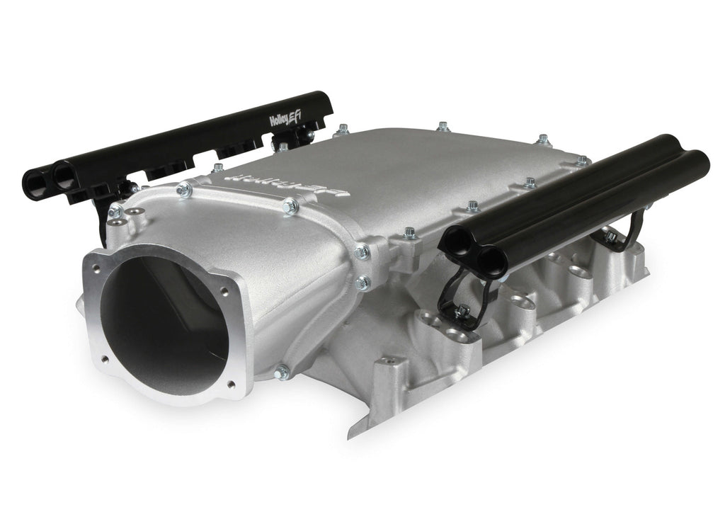 Holley Ultra Lo-Ram Manifold Kit Dual Injector- Satin - GM LS3/L92