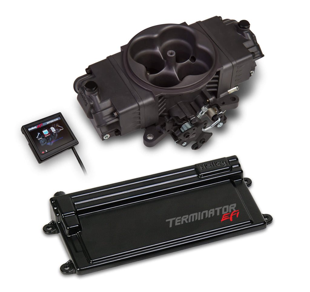 Terminator™ EFI 4bbl Throttle Body w/ GM Trans Control Fuel Injection Stealth