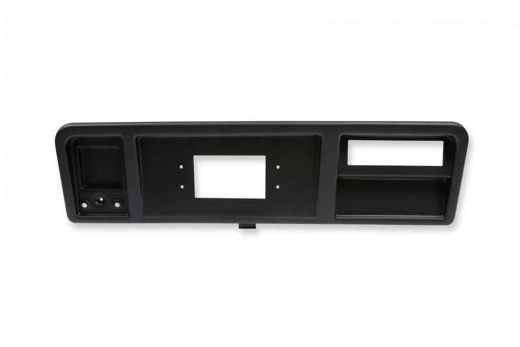 1973-1979 Ford Truck - Holley 7" Dash Panel - Black - NO A/C Vents