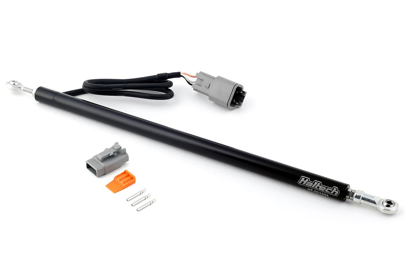 Haltech Linear Position Sensor - 1/2" - 200mm Travel Length: Between Mounting Holes (Closed) 317mm