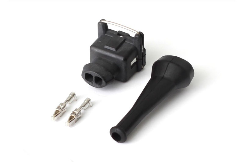 Haltech Plug and Pins Only Bosch EV1 (Square) 2 Pin Junior Timer F