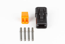 Load image into Gallery viewer, Haltech Plug and pins only - Male Deutsch DTP-06-4S - Black connector (25Amp)