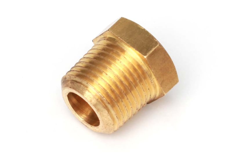 Haltech Adaptor - Brass 1/8"NPTF to 3/8"NPTF Length: 20mm