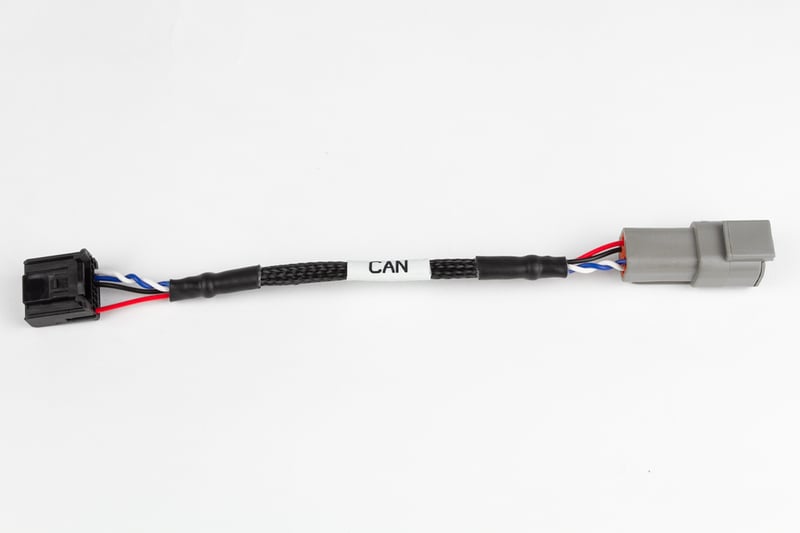 Haltech Elite CAN Cable - DTM4 Receptacle to 16 pin Black Tyco - 150mm / 6" Length: 150mm / 6"
