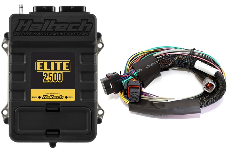 Haltech Elite 2500 + Basic Universal Wire-in Harness Kit 2.5m (8â€™) Length: 2.5m (8)